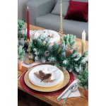 Vetvička MagicHome Vianoce so šiškami a jutovou stuhou biela 15 cm bal. 6 ks – Hledejceny.cz