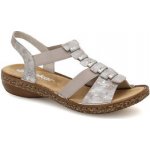 Rieker 62850 90 stříbrná – Zboží Dáma