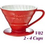 Tiamo Dripper keramický V02 červený – Hledejceny.cz