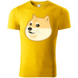 MemeMerch tričko Doge žlutá