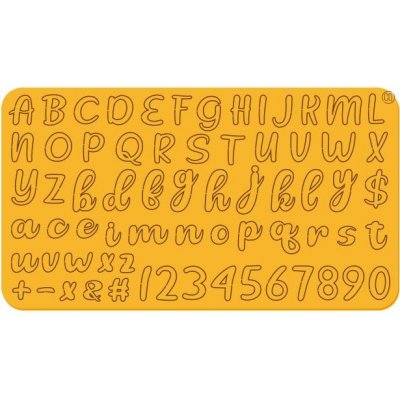 Vytlačovací abeceda Romantic Cakesicq – Zboží Mobilmania