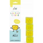 Glo Pals svítící senzorické kostky do vody žluté ALex 4 ks – Hledejceny.cz