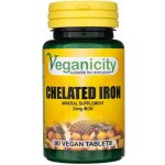 Veganicity Iron chelát železa 24mg 90 vegan tablet – Hledejceny.cz