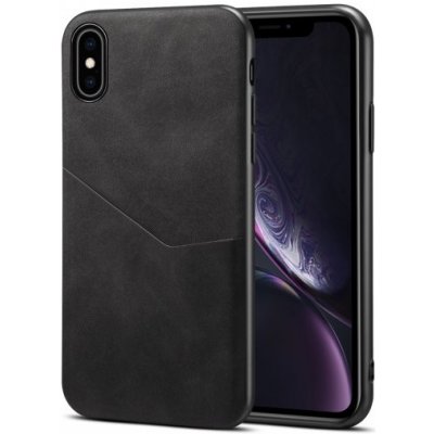 Pouzdro AppleKing s kapsou z PU kůže iPhone XS Max - černé – Hledejceny.cz