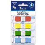Záložky se zásobníkem, 4x36 lístků, 43x12,5 mm, VICTORIA, mix barev – Hledejceny.cz