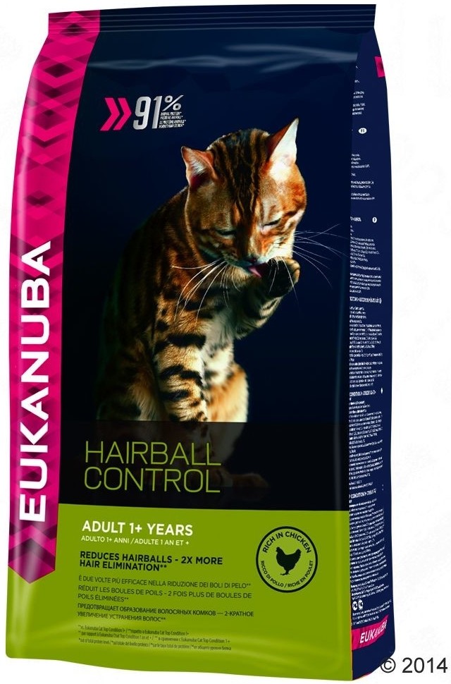 Eukanuba Cat Adult Hairball Control 2 kg