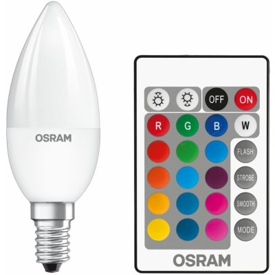 Osram LED RGBW Stmívatelná žárovka STAR E14/4,5W/230V 2700K + DO – Zbozi.Blesk.cz