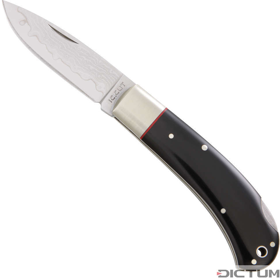 DICTUM 719761 - Hiro Suminagashi Folding Knife, Micarta