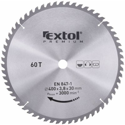 EXTOL PREMIUM Kotouč pilový s sk plátky, o 400x3,6x30mm, 60t 8803257 – Hledejceny.cz