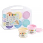 Primo Pastel Prstové barvy sada 6 x 100g, kelímky PP box – Zboží Dáma