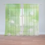 Sablio Záclony Zelená abstrakce 2: 2ks 150x250cm – Hledejceny.cz