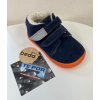 Dětské kotníkové boty Beda Barefoot 02 zimní boty s membránou blue mandarine