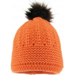 Zimní pletená čepice s bambulí oranžová – Zboží Mobilmania