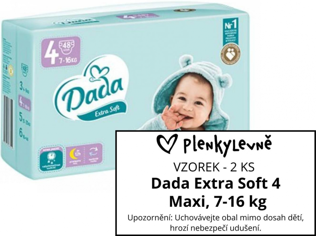 DadaExtra Soft 4 Maxi 7-16 kg 2 ks