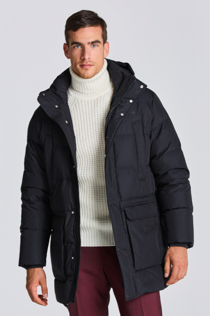 Gant D2. Long Alta Down Jacket černá