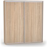 Nábytek Mikulík Dvoudveřová ONYX 140 x 220 cm Dub natur dub sonoma – Sleviste.cz