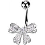 Šperky4U piercing do pupíku mašlička WP0078 – Hledejceny.cz