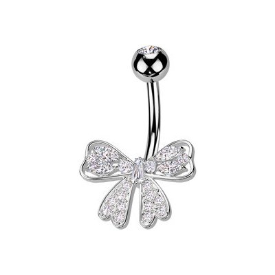 Šperky4U piercing do pupíku mašlička WP0078 – Hledejceny.cz