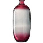 Růžová skleněná transparentní váza Ella- Ø 19*45 cm - J-Line by Jolipa – Hledejceny.cz