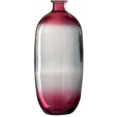 Růžová skleněná transparentní váza Ella- Ø 19*45 cm - J-Line by Jolipa – Hledejceny.cz