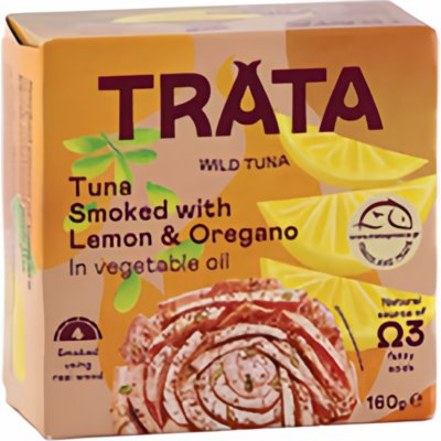 Trata Tuňák uzený v rostlinném oleji citron-oregano 160 g