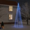 Vánoční stromek zahrada-XL Vánoční strom s hrotem 732 modrých LED diod 500 cm
