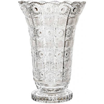 Bohemia Crystal broušená skleněná váza 80838/355mm. Bohatý brus Klasi – Hledejceny.cz