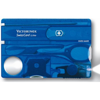 Victorinox SwissCard Lite transparentní modrá – Hledejceny.cz