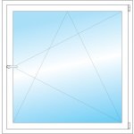 OKNA HNED Plastové okno 115x117 cm bílé otevíravé a sklopné pravé – Zbozi.Blesk.cz