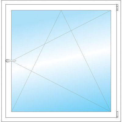 OKNA HNED Plastové okno 115x117 cm bílé otevíravé a sklopné pravé – Zbozi.Blesk.cz