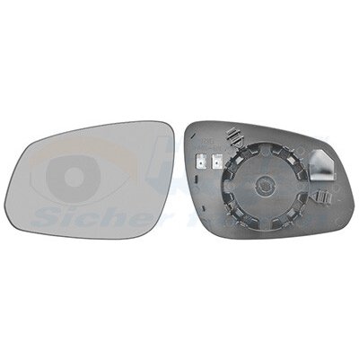 Sklo pro zpětné zrcátko VAN WEZEL 3726837 | Zboží Auto