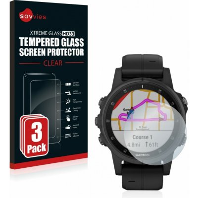 3x tvrzené sklo Tempered Glass HD33 Garmin fenix 5S Plus (42 mm) – Hledejceny.cz