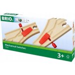 Brio 33344 Výhybky se zarážkou 1 pár – Zboží Dáma
