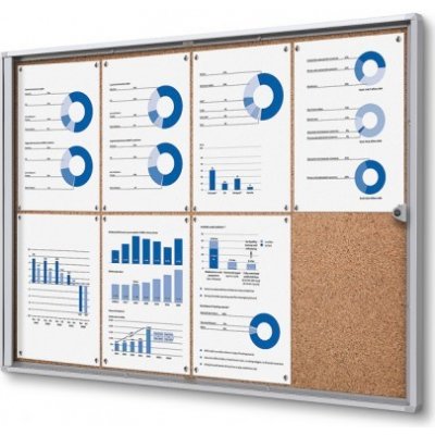 Jansen Display vitrína XS interiérová s korkovými zády 8 x A4 – Zboží Živě