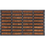Hanse Home Collection Mix Mats Brushes 105647 Black Cocos hnědá 45x75 cm – Hledejceny.cz
