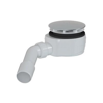 Vaničkový sifon MULTI 90 x 40/50mm nízký nerezová krytka ESLIM90KOCR – Sleviste.cz