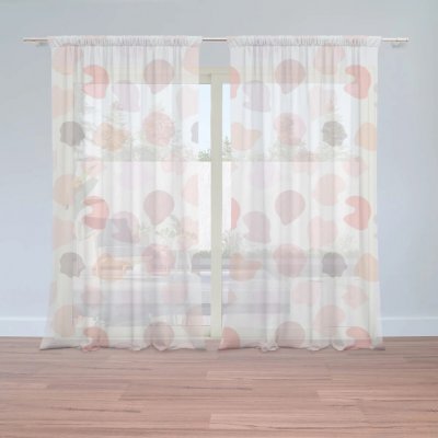 Sablio Záclony Fleky: 2ks 150x250cm – Hledejceny.cz