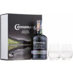 Connemara 43% 0,7 l (dárkové balení 2 sklenice) – Hledejceny.cz