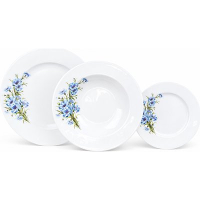 Moritz Zdekauer talířová souprava Corina dekor chrpy 18 ks – Hledejceny.cz