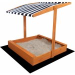 Baby Mix dřevěné pískoviště se stříškou 120x120 cm modro-bílé – Zboží Dáma Baby Mix dřevěné pískoviště se stříškou 120x120 cm modro-bílé – Zboží Dáma