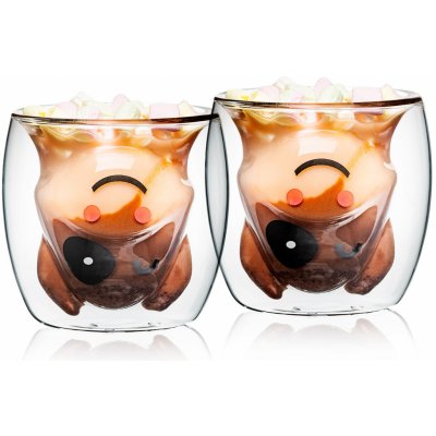 4home Termo sklenice Hot&Cool Happy Cow 2 x 210 ml – Hledejceny.cz