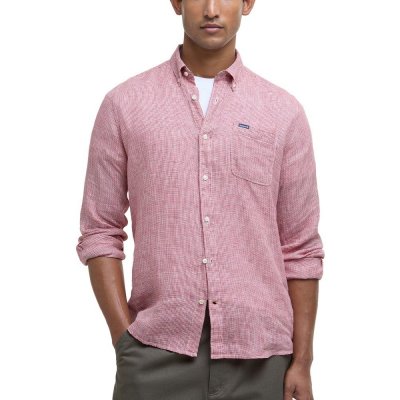 Barbour Linton Tailored drobně vzorovaná košile red spice – Hledejceny.cz