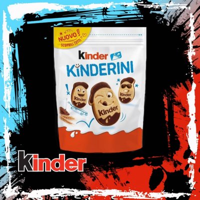 Ferrero Kinder Kinderini mléčné a kakaové sušenky 250 g – Zboží Dáma