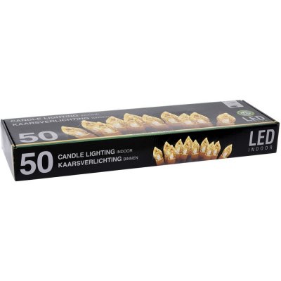 Home Styling Collection Dekorativní svíčka 50 LED Vnitřní Bílá 14 cm – Hledejceny.cz