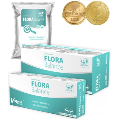 Vetfood Obnova střevní mikroflóry Flora balance 15 kapslí – Hledejceny.cz