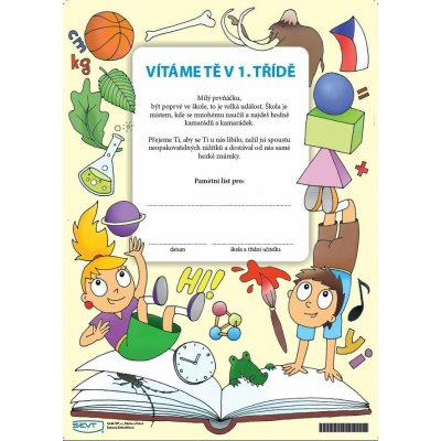 SEVT Vítáme Tě v 1. třídě pamětní list – Hledejceny.cz