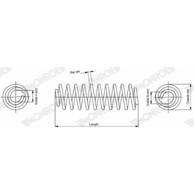MONROE SE3589 Pružina podvozku (SE3589) | Zboží Auto