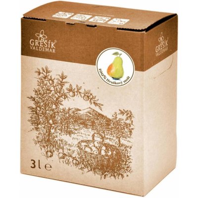 Grešík Mošt hruškový 100% 3 l – Hledejceny.cz