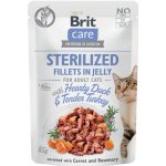 Brit Care Cat Sterilized Fillets in Jelly Hearty Duck & Tender Turkey 85 g – Sleviste.cz
