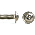 Šroub button+límec nerez A2, ISO 7380FL - M4x12 – Sleviste.cz